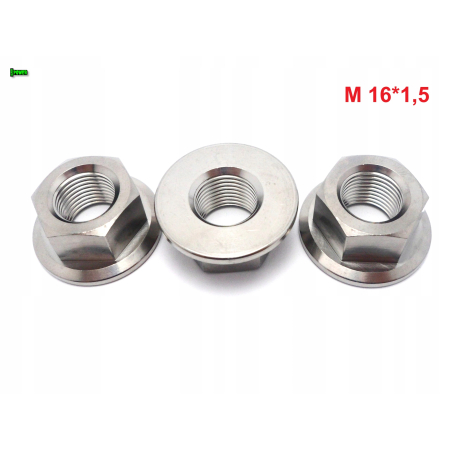 Nakrętka kołnierzowa m16 skok 1,5 din 6923 nakrętka tytanowa m16 grade 5