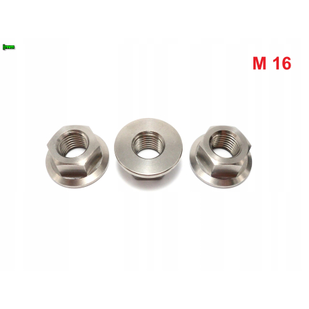Nakrętka kołnierzowa m16 skok 2,0 din 6923 nakrętka tytanowa grade 5