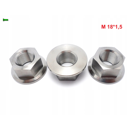 Nakrętka kołnierzowa m18 skok 1,5 din 6923 nakrętka tytanowa m18 grade 5
