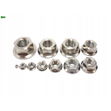 Nakrętka kołnierzowa m4 din 6923 tytanowa grade 5