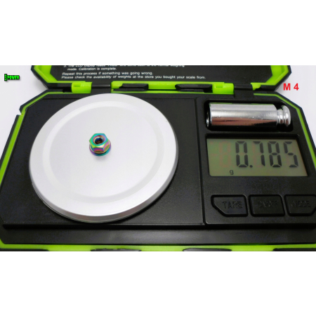 Nakrętka kołnierzowa m4 din 6923 tytanowa grade 5