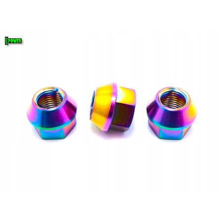 Tytanowe nakrętki do kół felg m12x17 skok 1,25 tytan grade 5