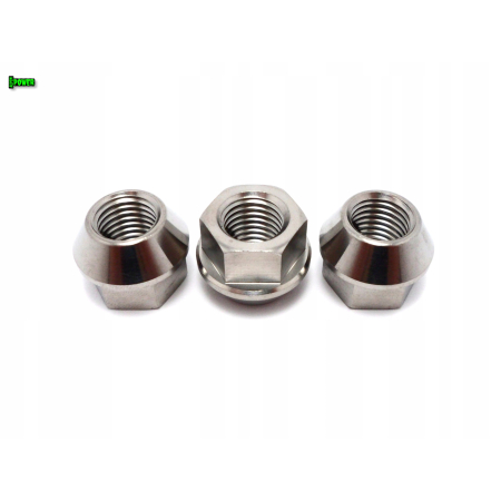 Nakrętki tytanowe do kół felg m12x17 skok 1,5 tytan grade 5 szare