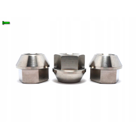 Nakrętki tytanowe do kół felg m12x17 skok 1,5 tytan grade 5 szare