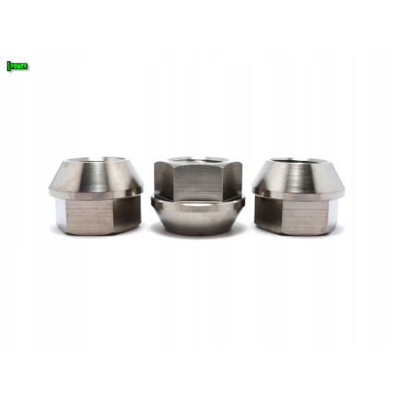 Tytanowe nakrętki do kół felg m14x17 skok 1,5 tytan grade 5 szare