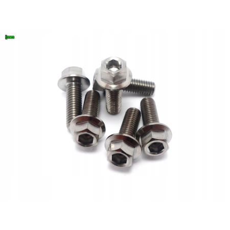 M5x15 śruba z kołnierzem din 6921 tytanowa gr5 śrubki tytanowe grade 5