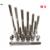 M6x10 śruba z kołnierzem din 6921 tytanowa gr5