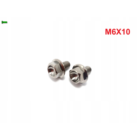 M6x10 śruba z kołnierzem din 6921 tytanowa gr5