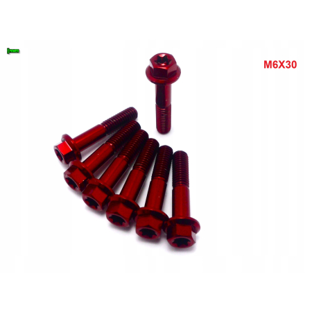 M6x30 śruba z kołnierzem din 6921 tytanowa gr5