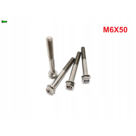M6x50 śruba z kołnierzem din 6921 tytanowa gr5