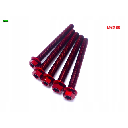 M6x60 śruba z kołnierzem din 6921 tytanowa gr5