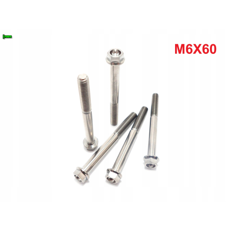 M6x60 śruba z kołnierzem din 6921 tytanowa gr5