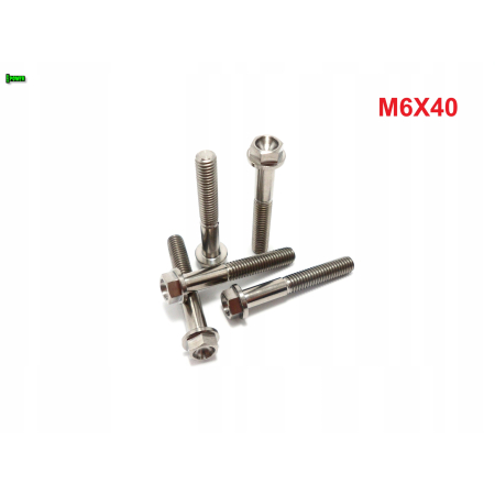 M6x40 śruba z kołnierzem din 6921 tytanowa gr5