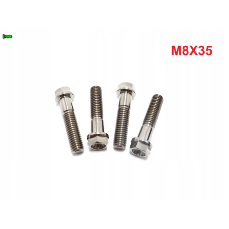 M8x35 śruba z kołnierzem din 6921 tytanowa gr5