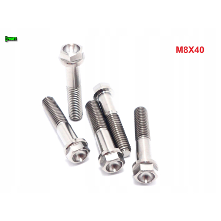 M8x40 śruba z kołnierzem din 6921 tytanowa gr5