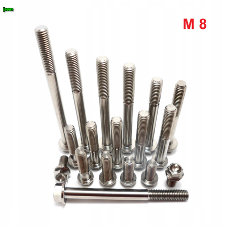 M8x40 śruba z kołnierzem din 6921 tytanowa gr5