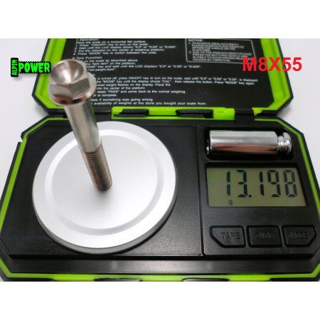 M8x55 śruba tytanowa sześciokątna z kołnierzem din 6921 śruby tytanowe gr 5