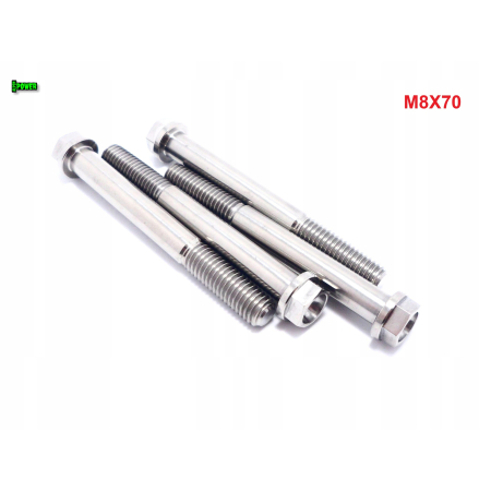 M8x70 śruba tytanowa sześciokątna z kołnierzem din 6921 śruby tytanowe gr 5