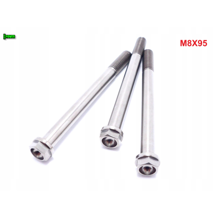 M8x95 śruba tytanowa z kołnierzem din 6921 śruby tytanowe gr 5