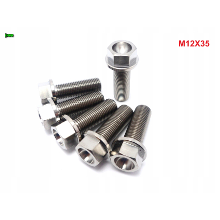 M12x35 śruba z kołnierzem din 6921 tytanowa gr5