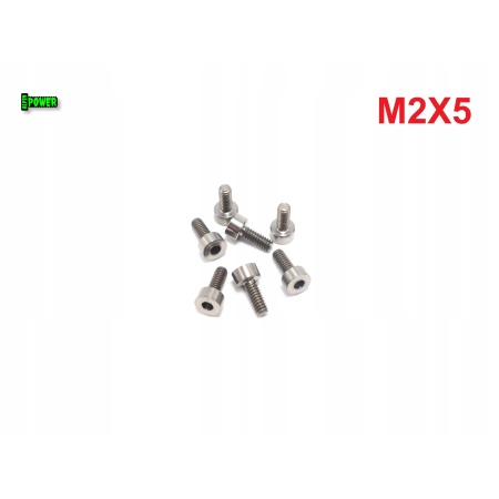 M2x5 śruba imbusowa din 912 iso 4762 tytanowa śruby tytanowe grade 5