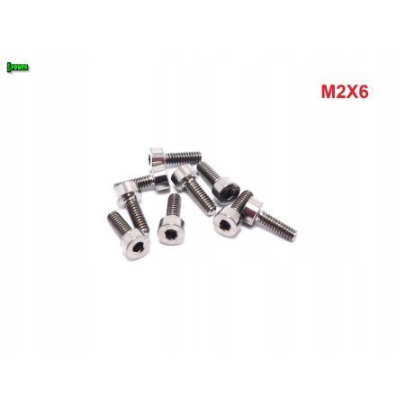 M2x6 śruba imbusowa din 912 iso 4762 tytanowa śruby tytanowe grade 5