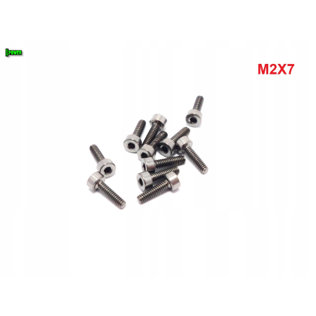 M2x7 śruba imbusowa din 912 iso 4762 tytanowa śruby tytanowe grade 5 m2