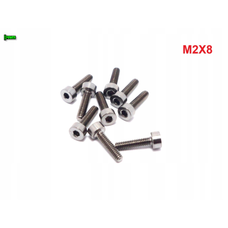 M2x8 śruba imbusowa din 912 iso 4762 tytanowa śruby tytanowe grade 5
