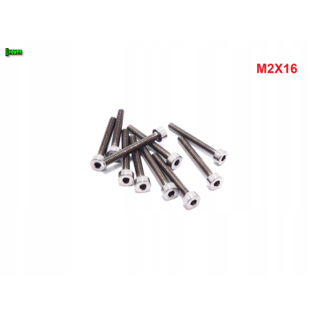 M2x16 śruba imbusowa din 912 iso 4762 tytanowa śruby tytanowe grade 5
