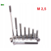 M2,5x5 śruba imbusowa din 912 iso 4762 tytanowa śruby tytanowe grade 5