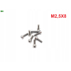 M2,5x8 śruba imbusowa din 912 iso 4762 tytanowa śruby tytanowe grade 5