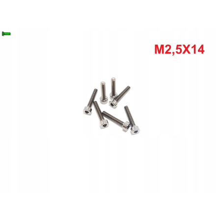 M2,5x14 śruba tytanowa imbusowa din 912 iso 4762 śruby tytanowe grade 5
