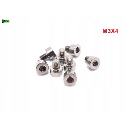 M3x4 śruba imbusowa tytanowa din 912 iso 4762 śruby tytanowe m3 grade 5