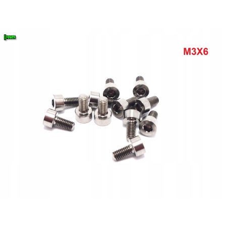 M3x6 śruba imbusowa din 912 iso 4762 tytanowa śruby tytanowe grade 5