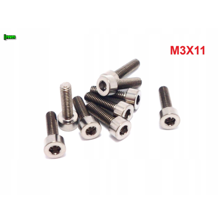 M3x11 tytanowa śruba imbusowa din 912 iso 4762 śruby m3 tytanowe grade 5