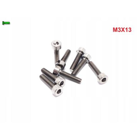 M3x13 tytanowa śruba imbusowa din 912 iso 4762 tytanowe śruby m3 grade 5