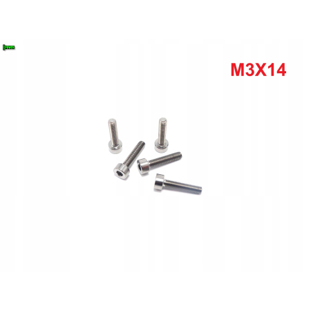 M3x14 śruba imbusowa din 912 iso 4762 tytanowa śruby tytanowe grade 5