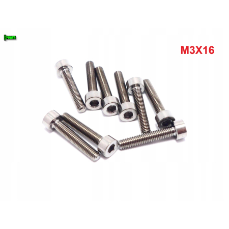M3x16 śruba imbusowa din 912 iso 4762 tytanowa śruby tytanowe grade 5