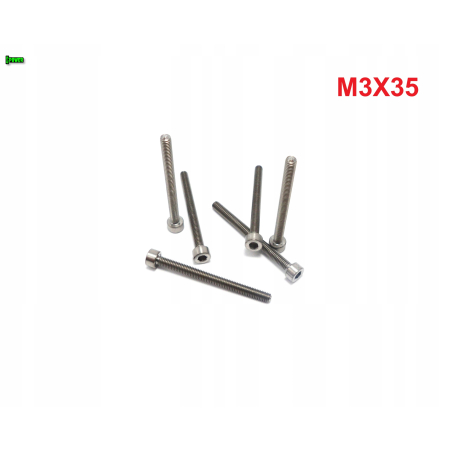 M3x35 śruba imbusowa din 912 iso 4762 tytanowa śruby tytanowe grade 5