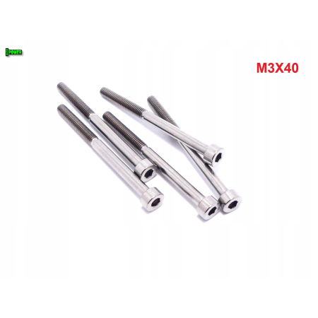 M3x40 śruba imbusowa din 912 iso 4762 tytanowa śruby tytanowe grade 5