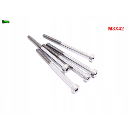M3x42 tytanowa śruba imbusowa din 912 iso 4762 śruby tytanowe m3 grade 5