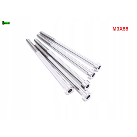 M3x55 śruba imbusowa din 912 iso 4762 tytanowa śruby tytanowe grade 5