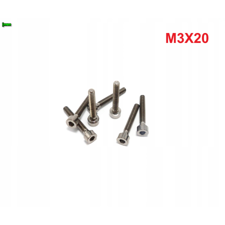 M3x20 śruba imbusowa din 912 iso 4762 tytanowa śruby tytanowe grade 5