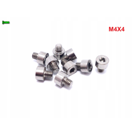 M4x4 śruba tytanowa imbusowa din 912 iso 4762 śruby tytanowe m4 grade 5