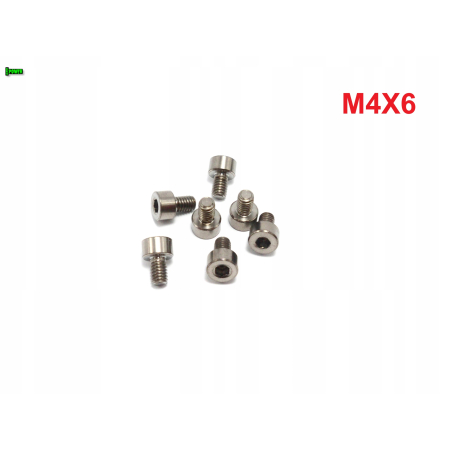 M4x6 śruba imbusowa din 912 iso 4762 tytanowa śruby tytanowe grade 5