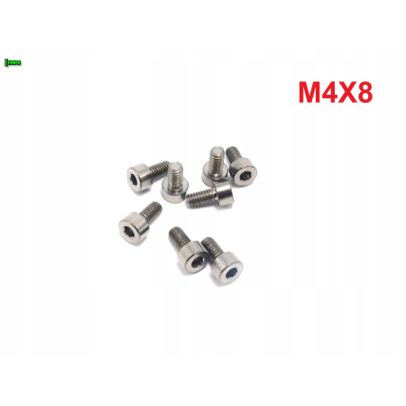 M4x8 śruba imbusowa din 912 iso 4762 tytanowa śruby tytanowe grade 5
