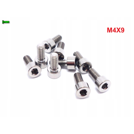 M4x9 śruba tytanowa imbusowa din 912 iso 4762 śruby tytanowe m4 grade 5