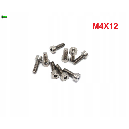 M4x12 śruba imbusowa din 912 iso 4762 tytanowa śruby tytanowe grade 5