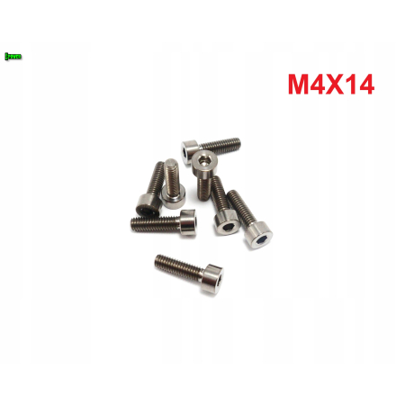 M4x14 śruba tytanowa imbusowa din 912 iso 4762 śruby tytanowe grade 5
