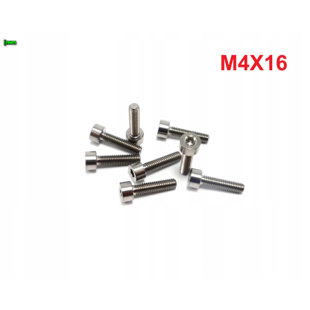 M4x16 śruba tytanowa imbusowa din 912 iso 4762 śruby tytanowe grade 5
